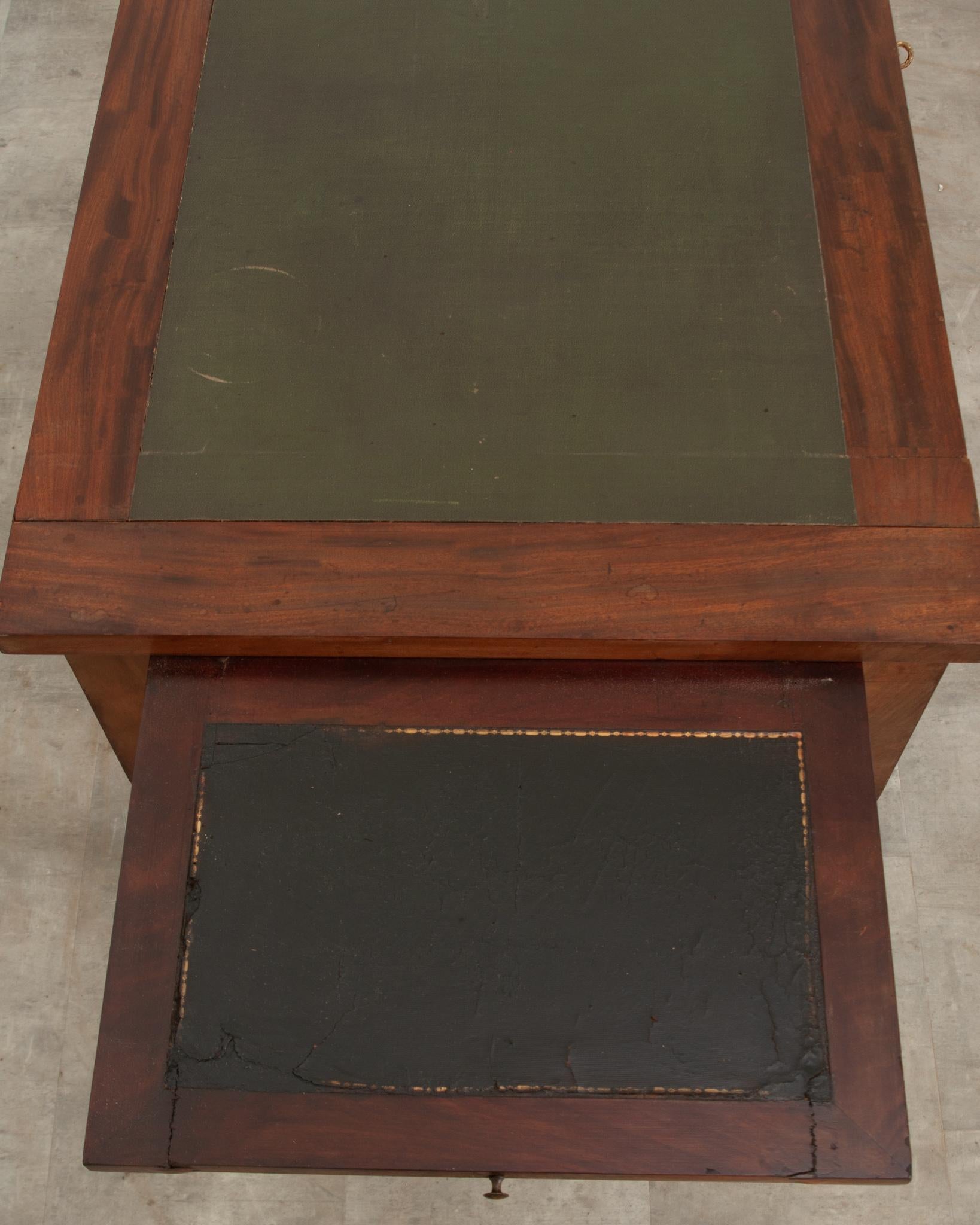 French 19th Century Directoire Mahogany Desk 1