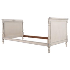 French 19th Century Directoire Painted Twin Bed