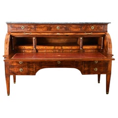 French 19th Century Directoire Roll Top Secretary