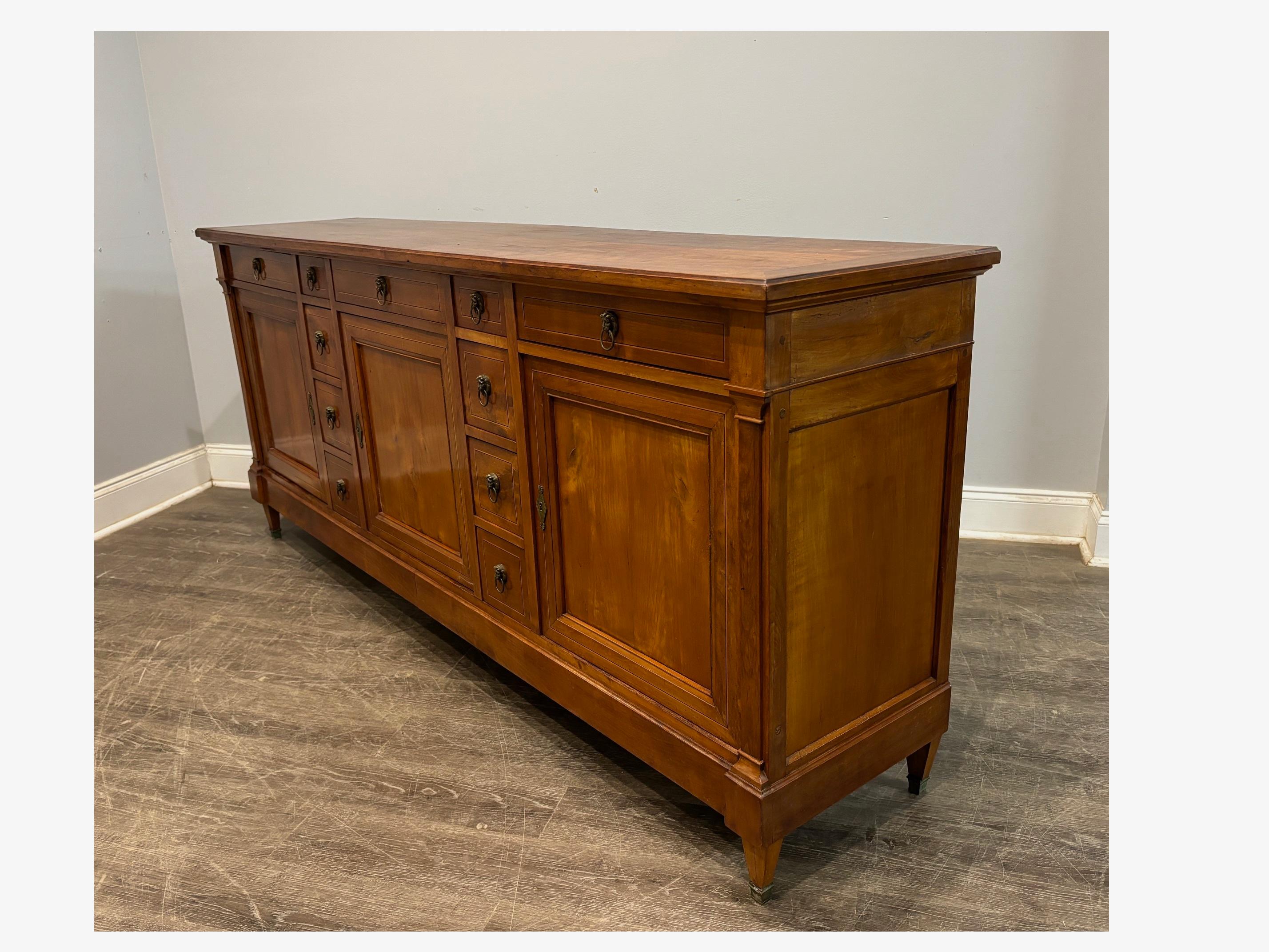 Walnut French 19th Century Directoire Sideboard