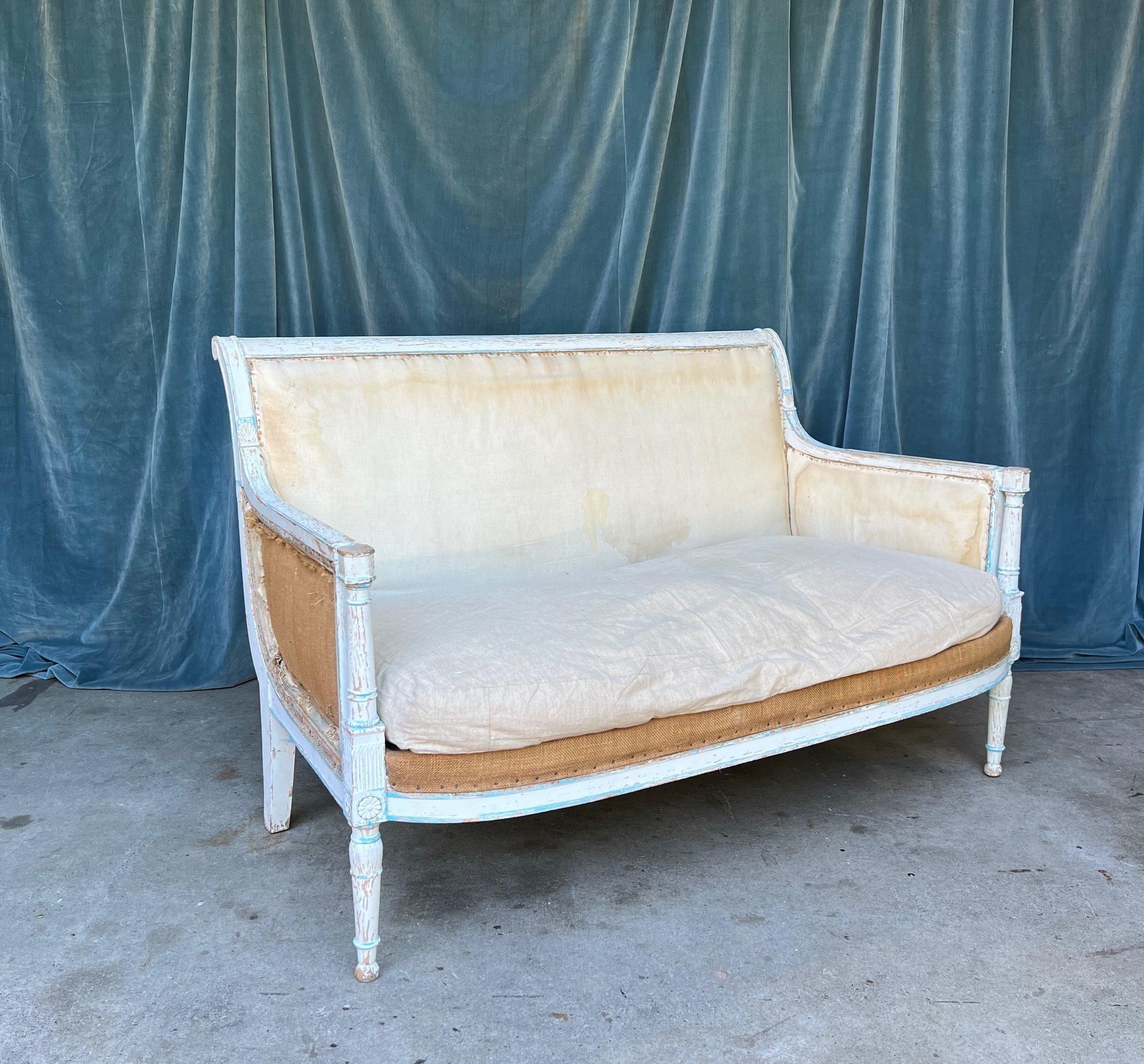 French 19th Century Directoire Style Settee 1