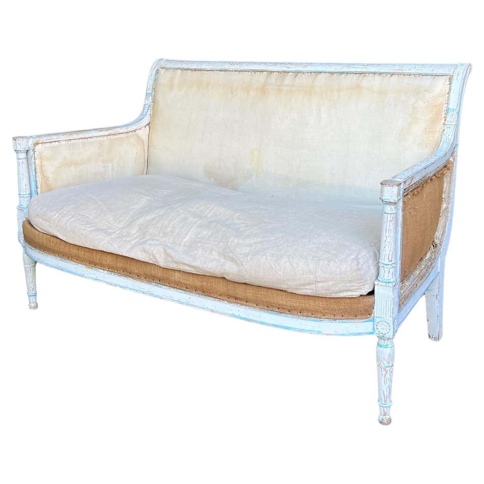 18th Century French Directoire Settee - Antique Beechwood Two-Seater ...