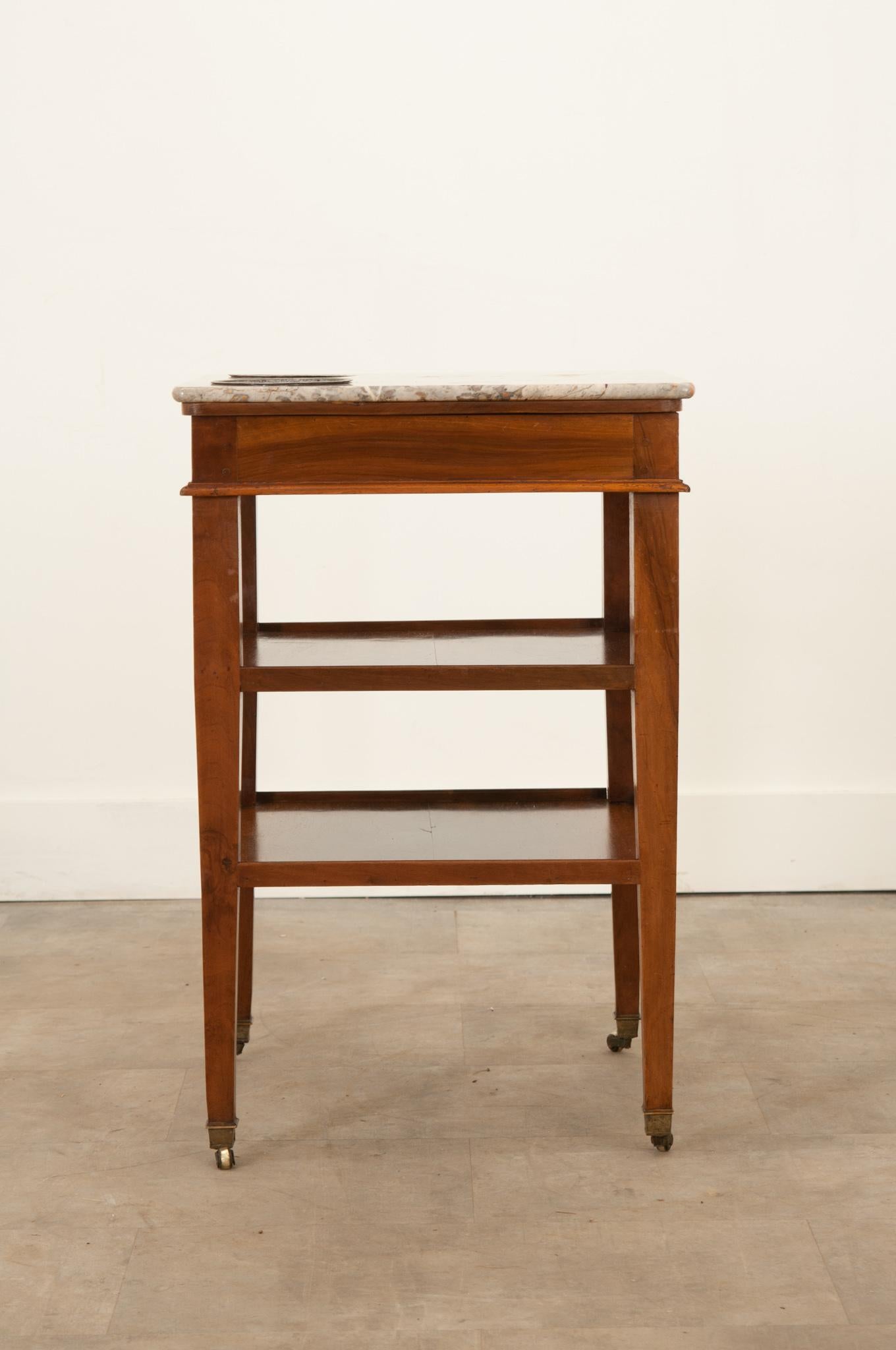 French 19th Century Directoire Walnut Rafraichissoir For Sale 2