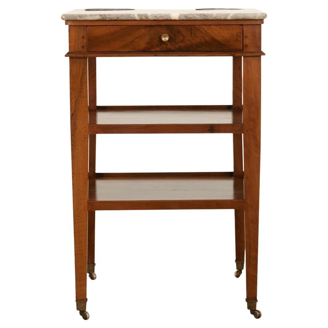 French 19th Century Directoire Walnut Rafraichissoir For Sale