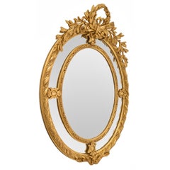 French 19th Century Double Framed Giltwood Mirror