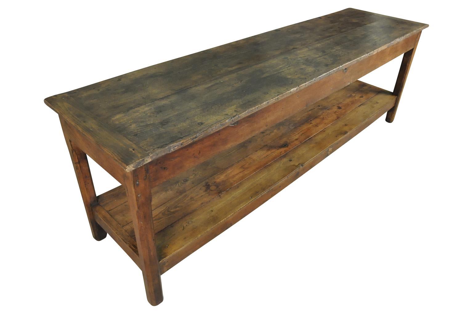 French 19th Century Draper's Table, Console In Good Condition In Atlanta, GA