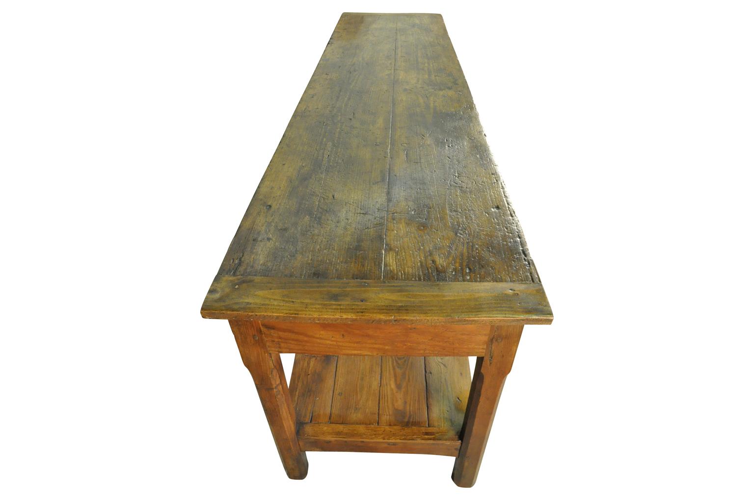 French 19th Century Draper's Table, Console 1
