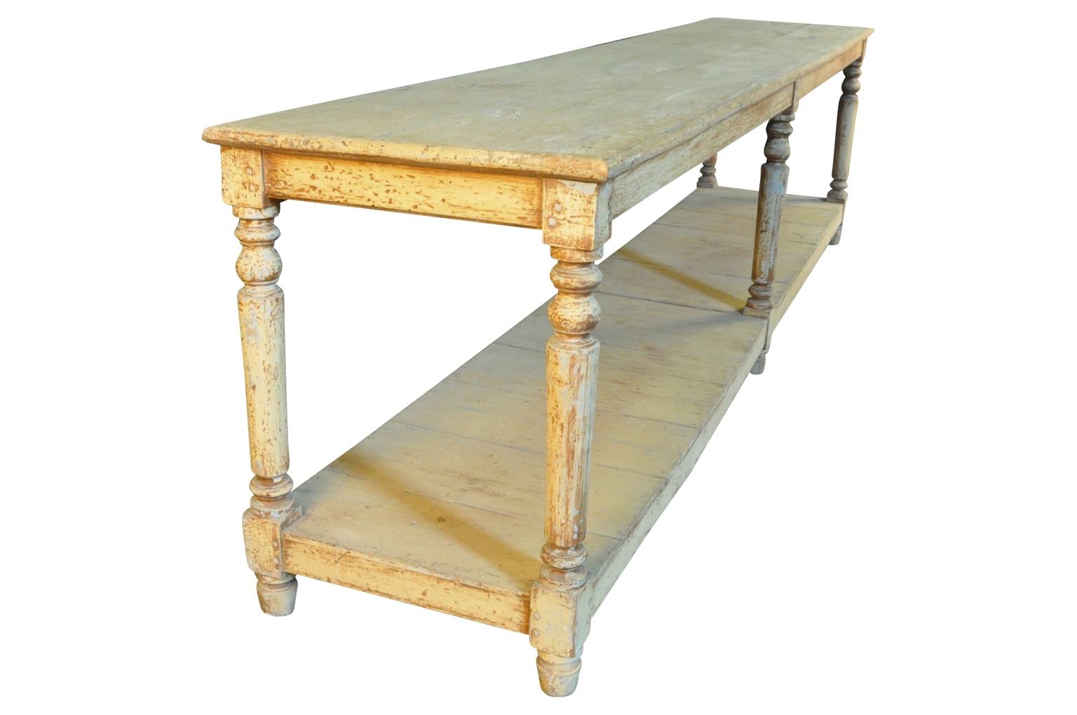Painted French 19th Century Draper's Table
