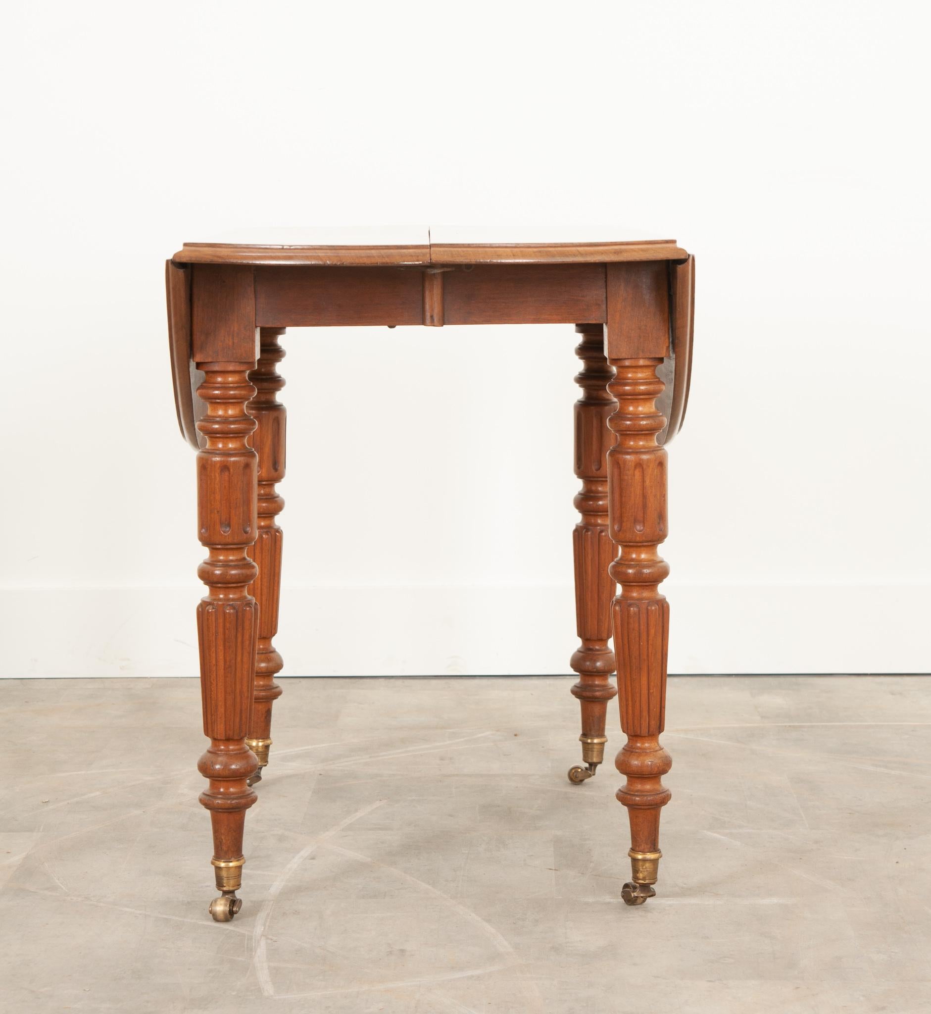 French, 19th Century, Drop-Leaf Extending Table 4