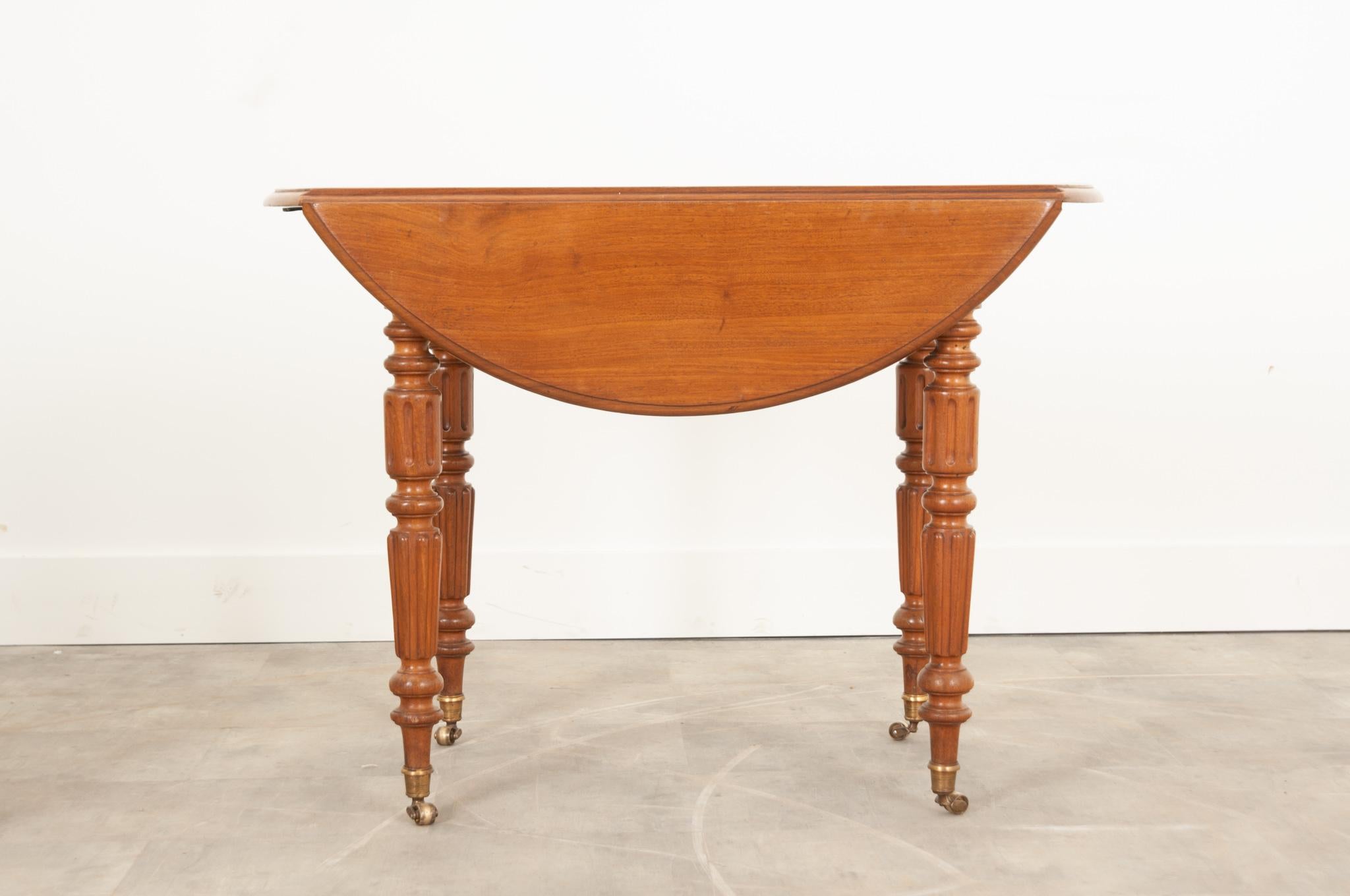 French, 19th Century, Drop-Leaf Extending Table 3