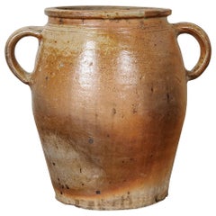 French 19th Century Earthenware Crock