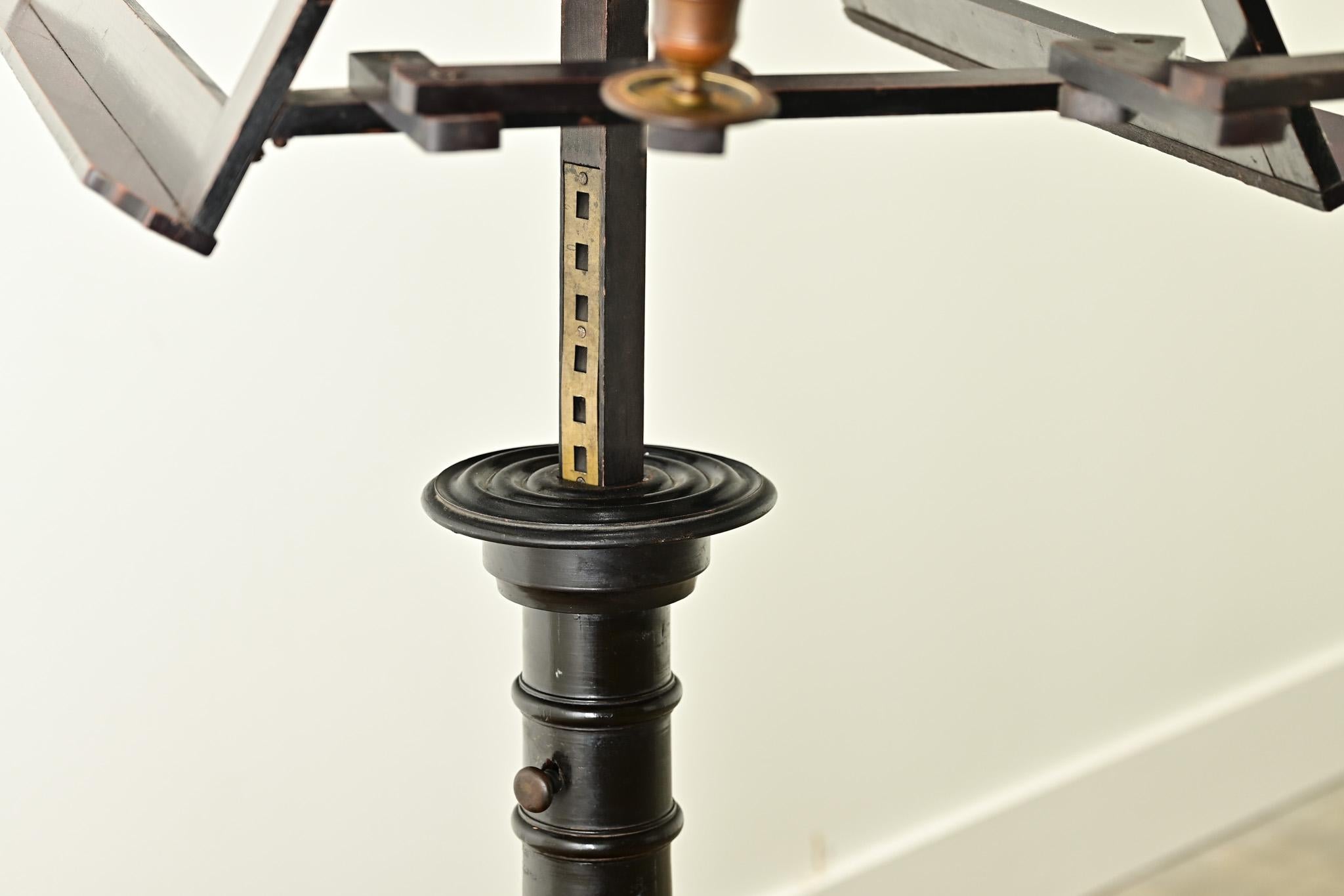 French 19th Century Ebonized Duet Stand For Sale 4