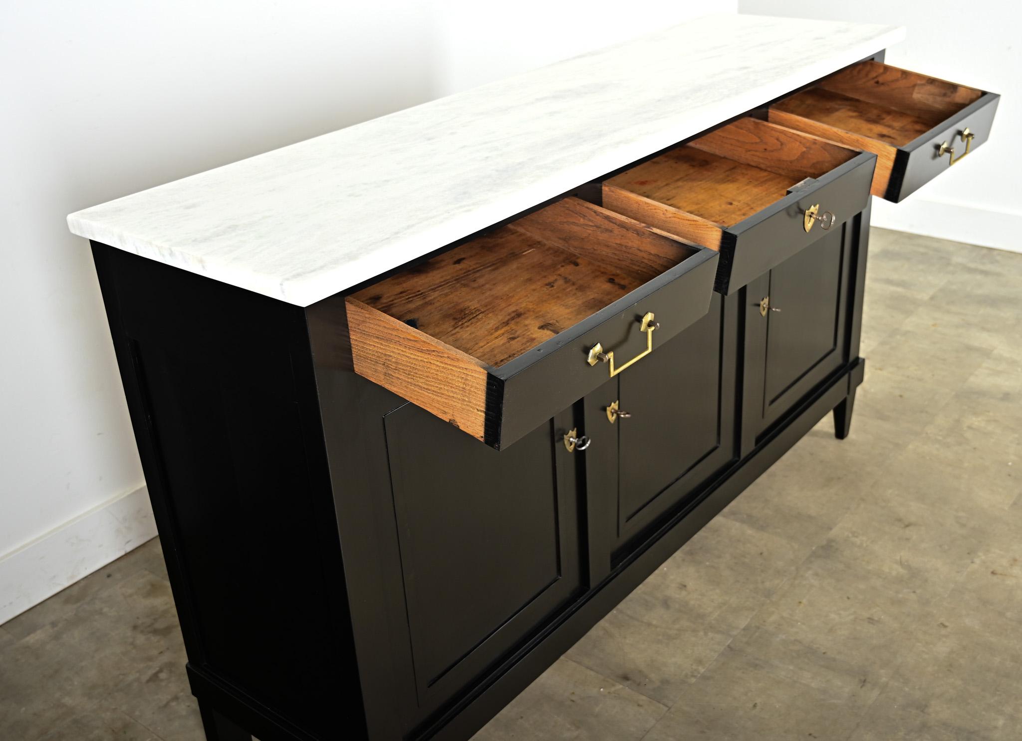 French 19th Century Ebonized Enfilade For Sale 1