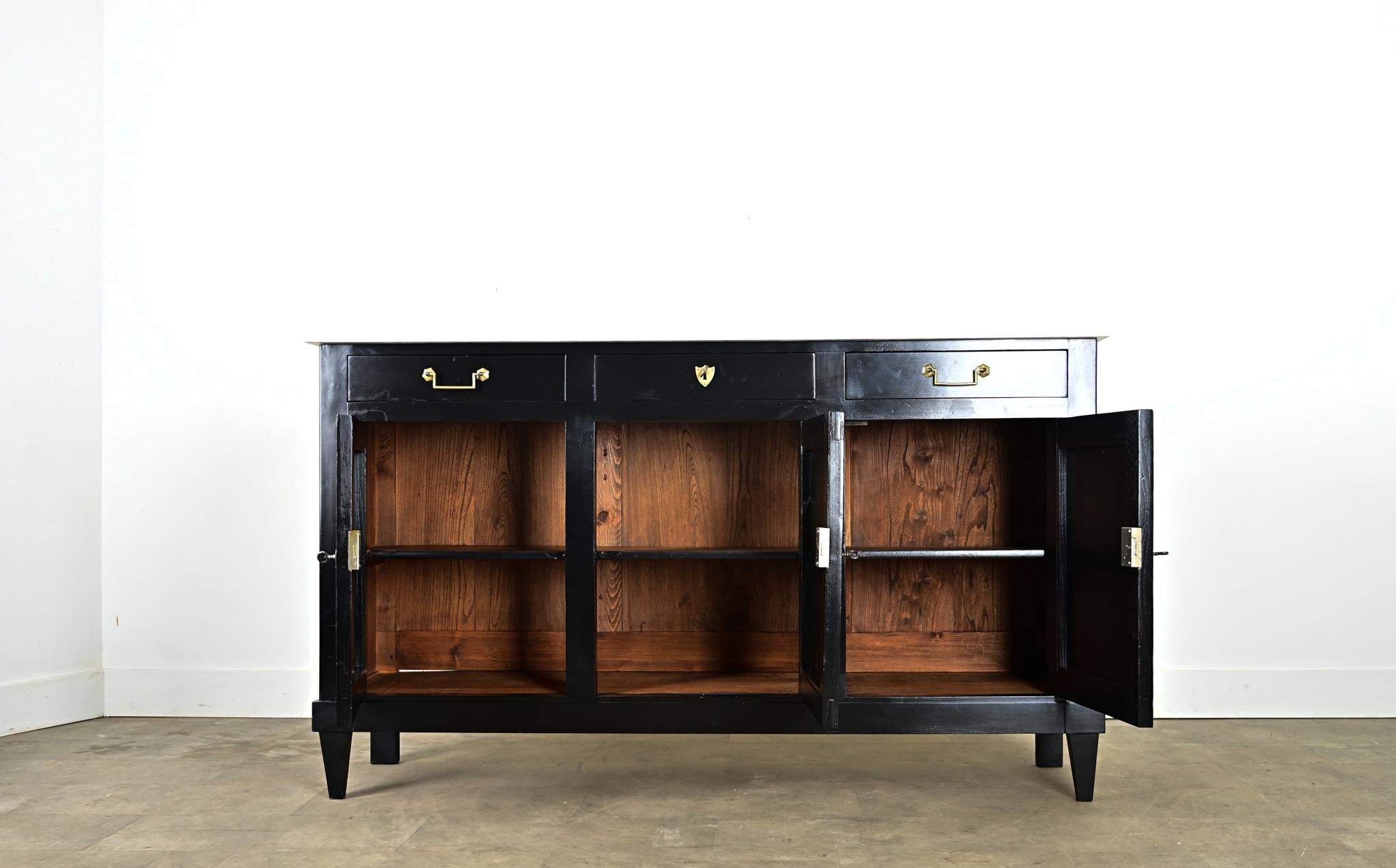 French 19th Century Ebonized Enfilade For Sale 2
