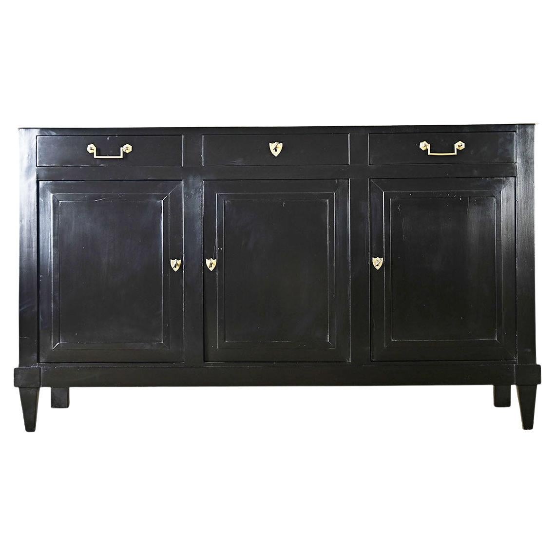 French 19th Century Ebonized Enfilade For Sale