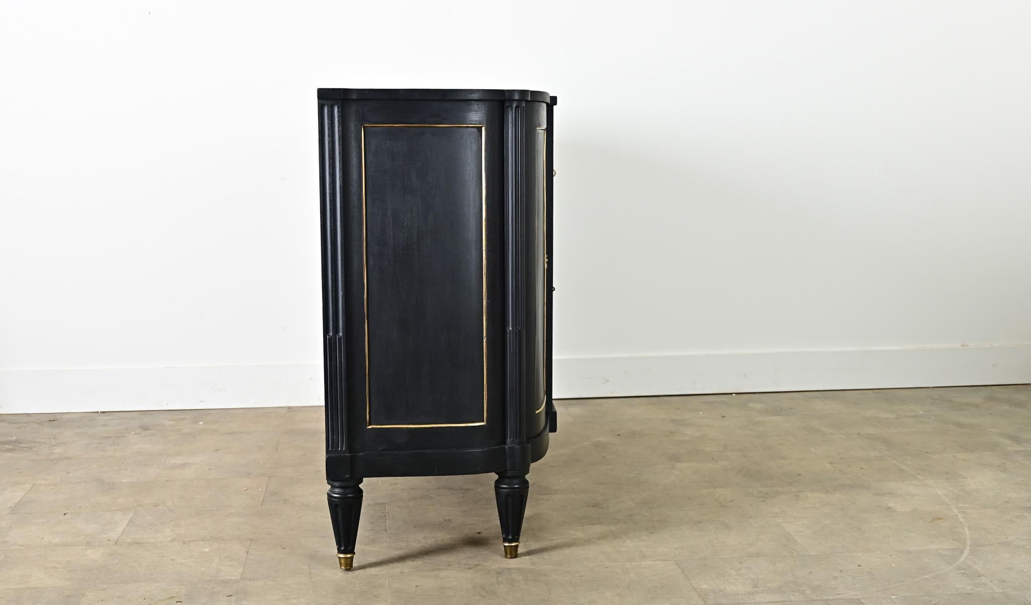 Enfilade française du 19ème siècle ébonisée de style Louis XVI en vente 8