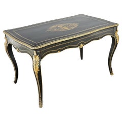 French 19th Century Ebonized Louis XV Style Desk