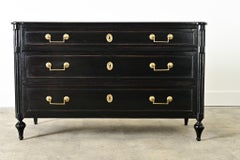 French 19th Century Ebonized Louis XVI Style Commode