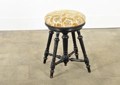 Tabouret de piano français du 19ème siècle