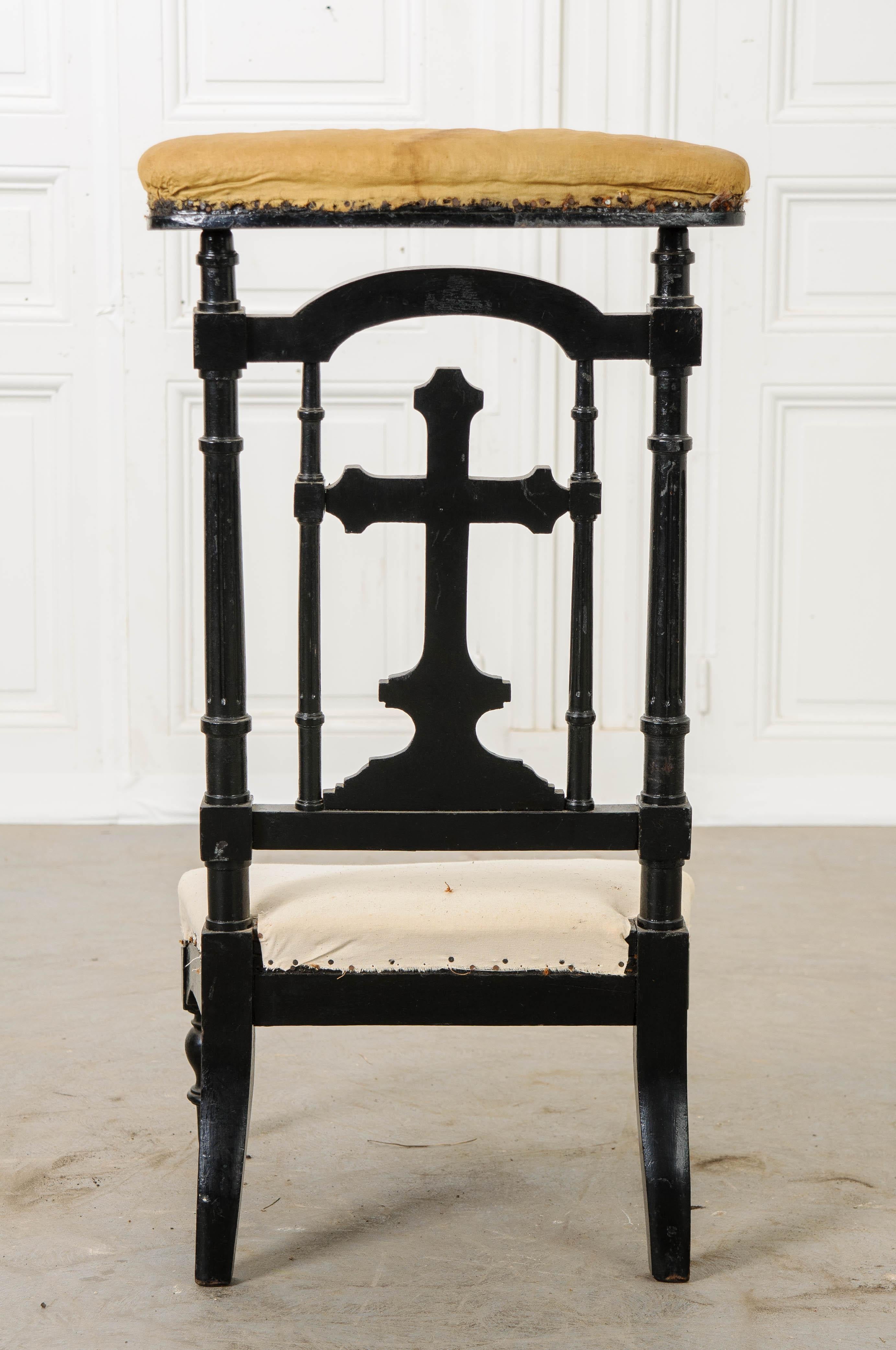 Other French 19th Century Ebonized Prie Dieu