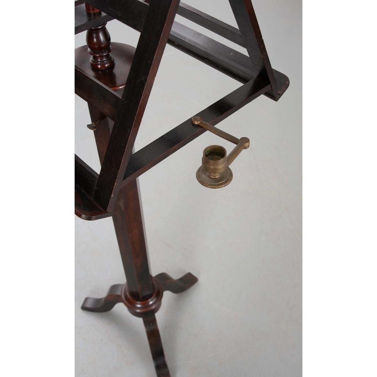 French 19th Century Ebony Duet Music Stand In Good Condition In Baton Rouge, LA