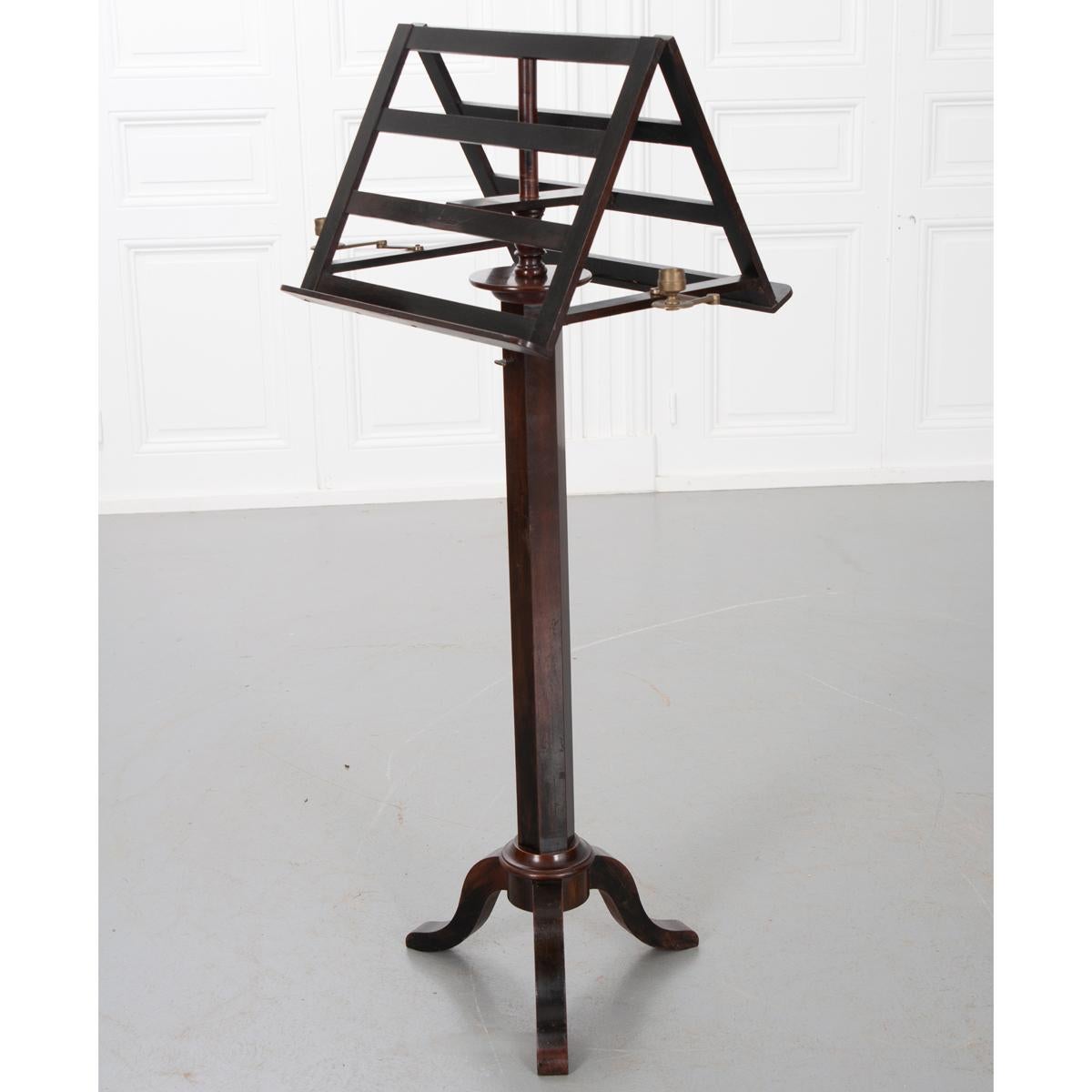 French 19th Century Ebony Duet Music Stand 1