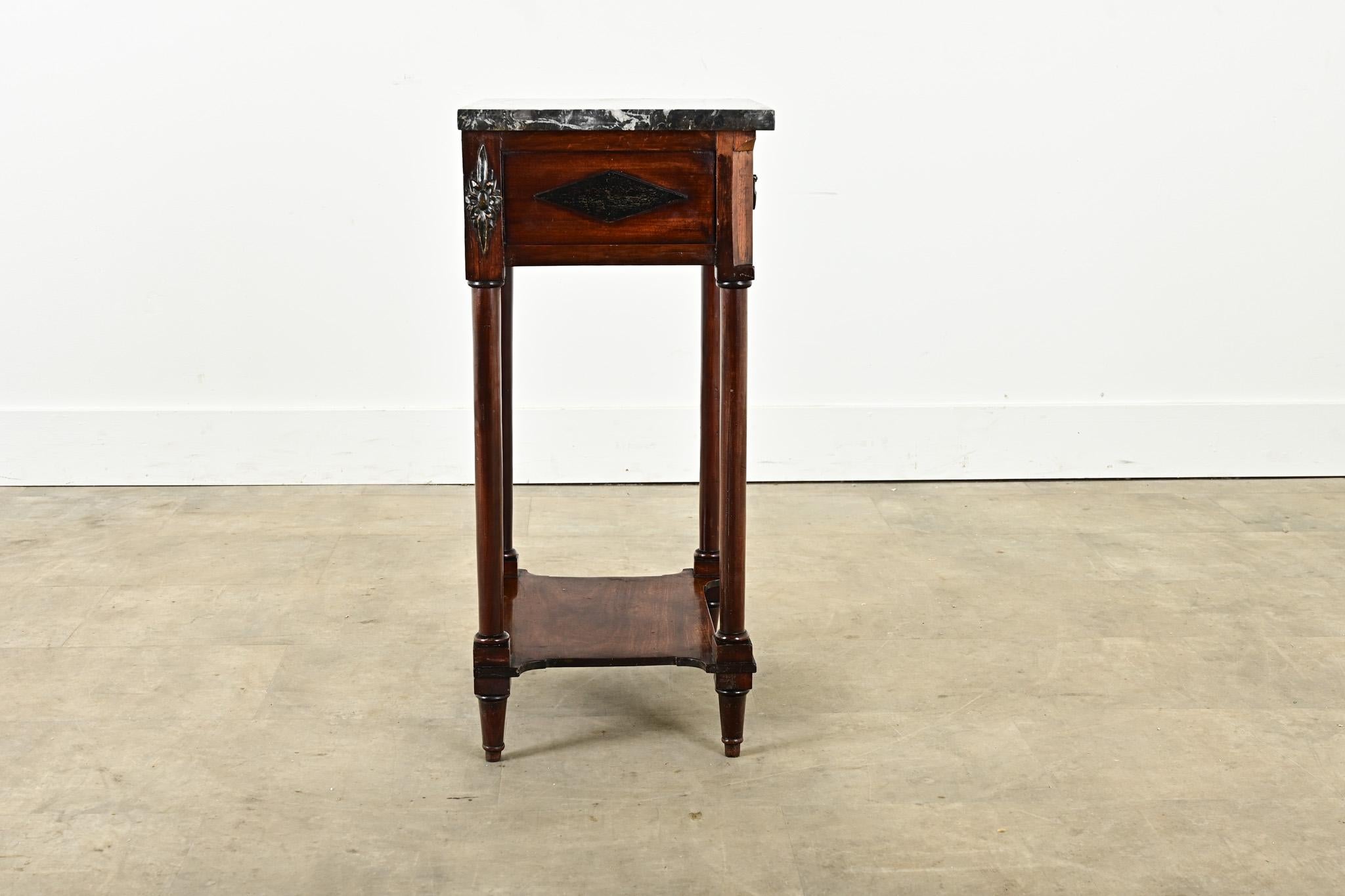 French 19th Century Empire Bedside Table For Sale 6