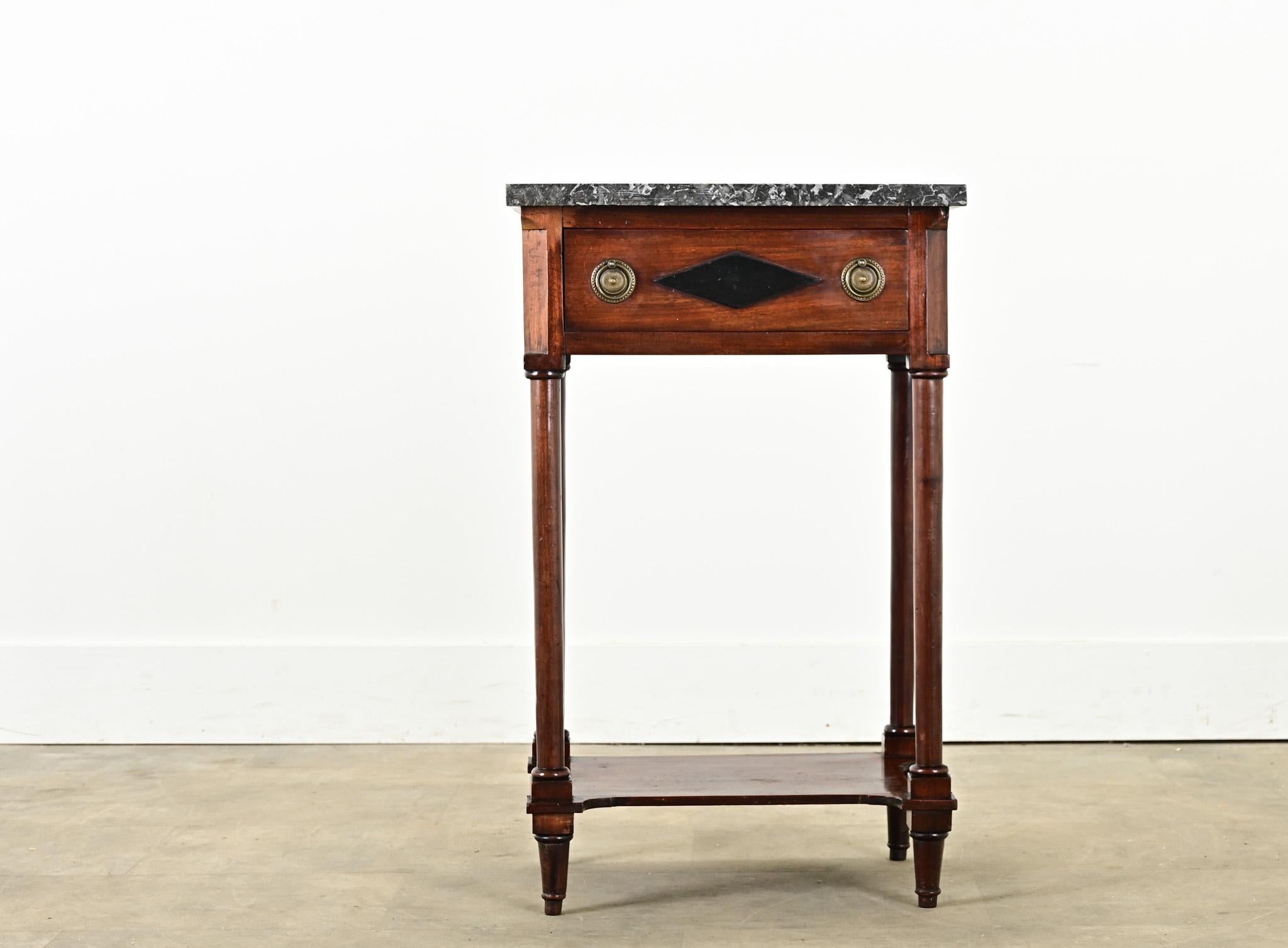French 19th Century Empire Bedside Table In Good Condition For Sale In Baton Rouge, LA