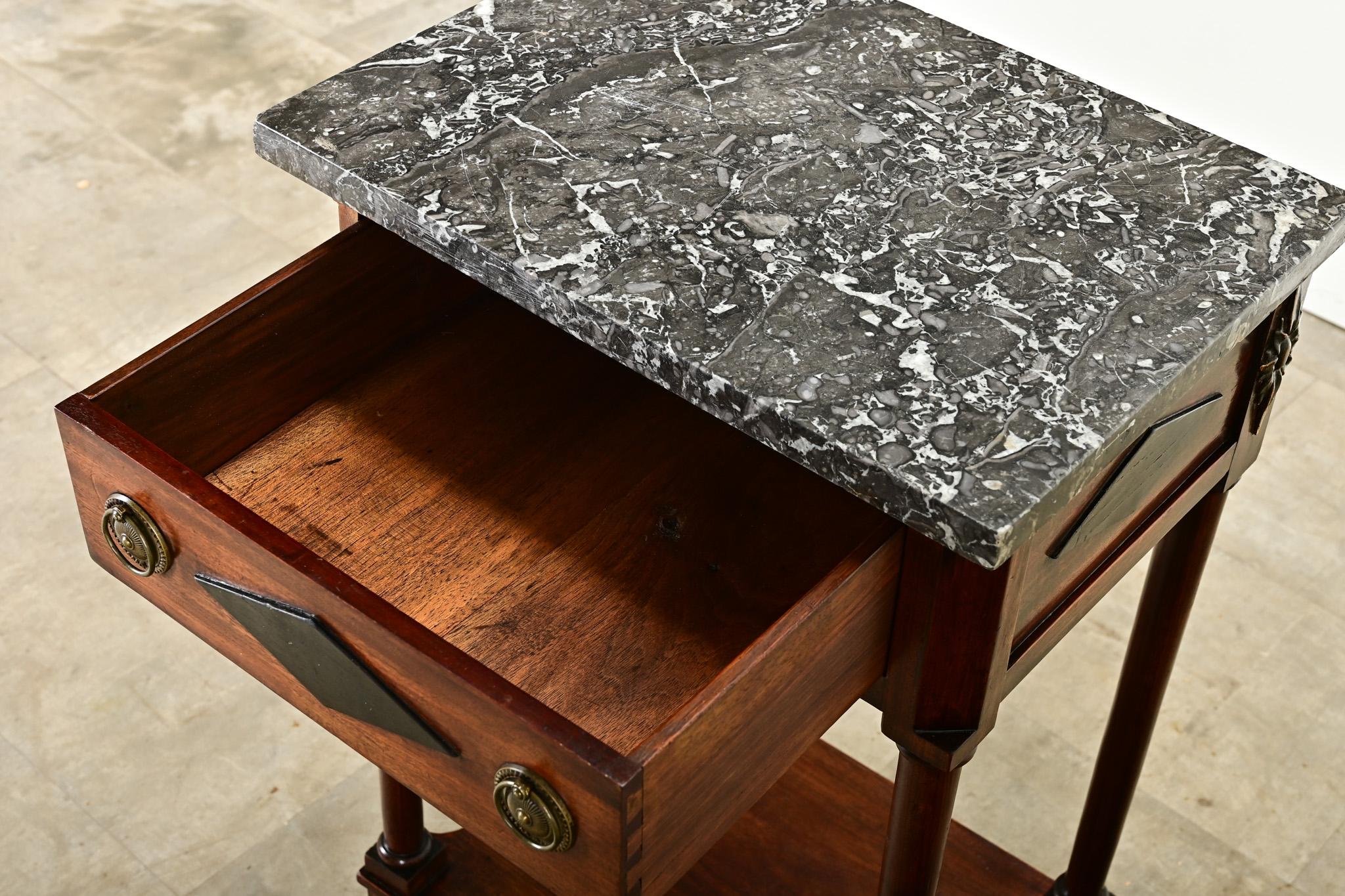 French 19th Century Empire Bedside Table For Sale 3