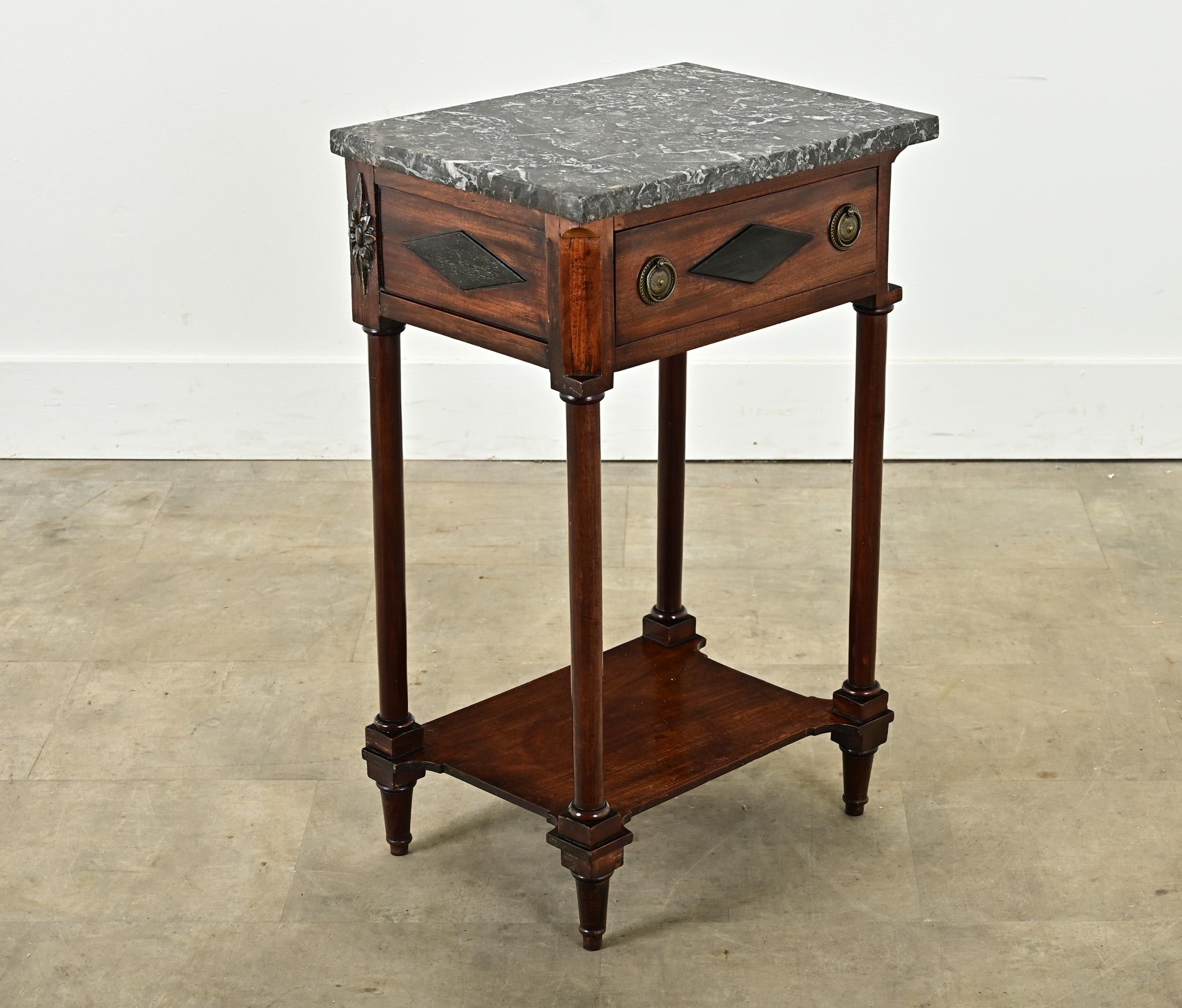 French 19th Century Empire Bedside Table For Sale 4