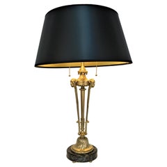 French 19th Century Empire Bronze Table Lamp
