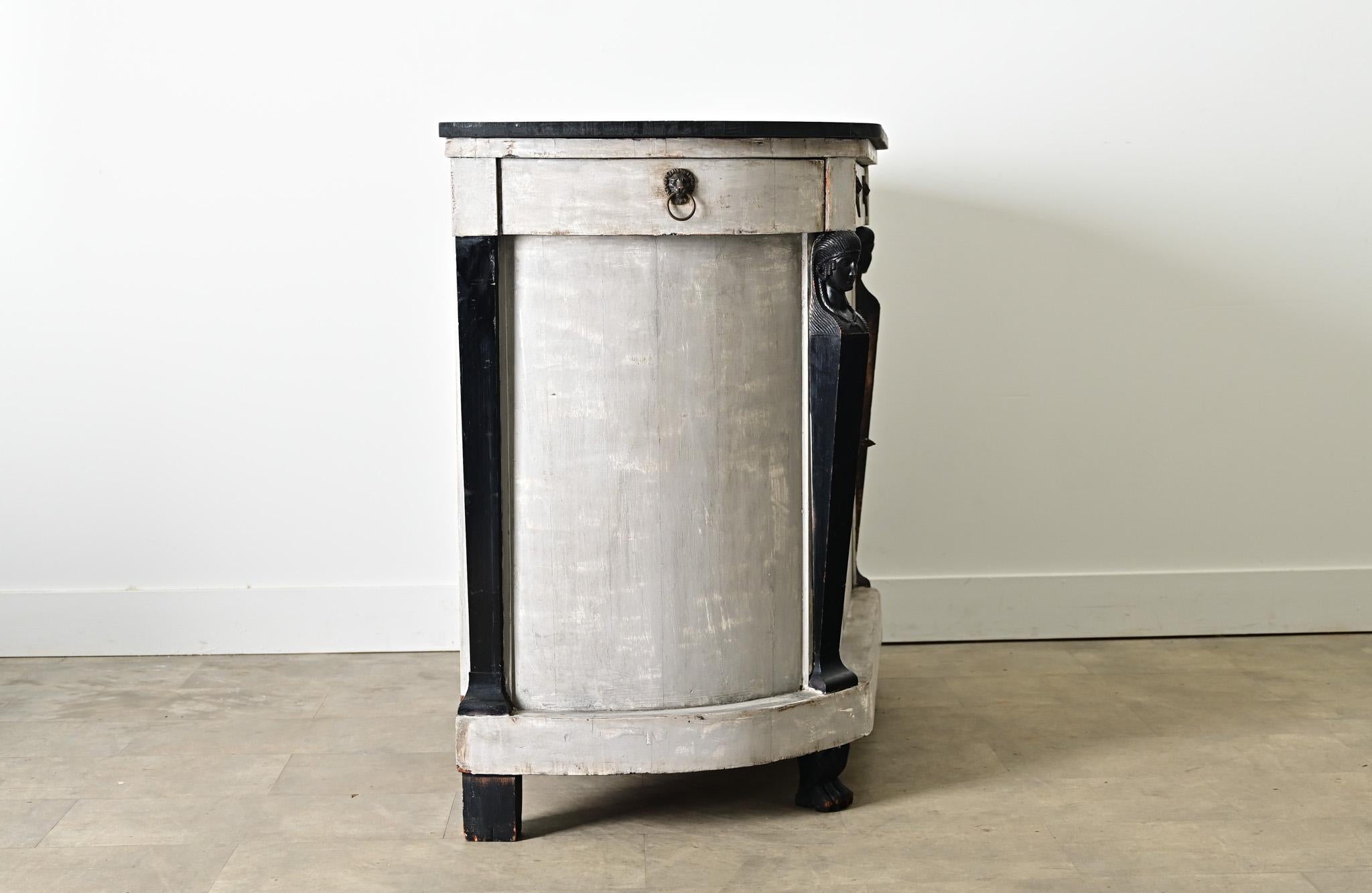 French 19th Century Empire Buffet in Recent Paint For Sale 5