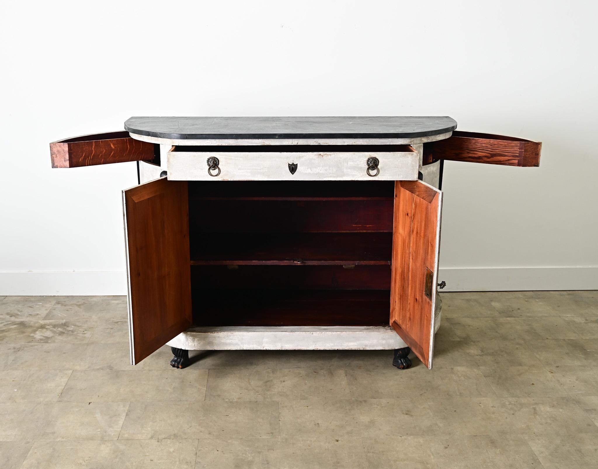 French 19th Century Empire Buffet in Recent Paint For Sale 1