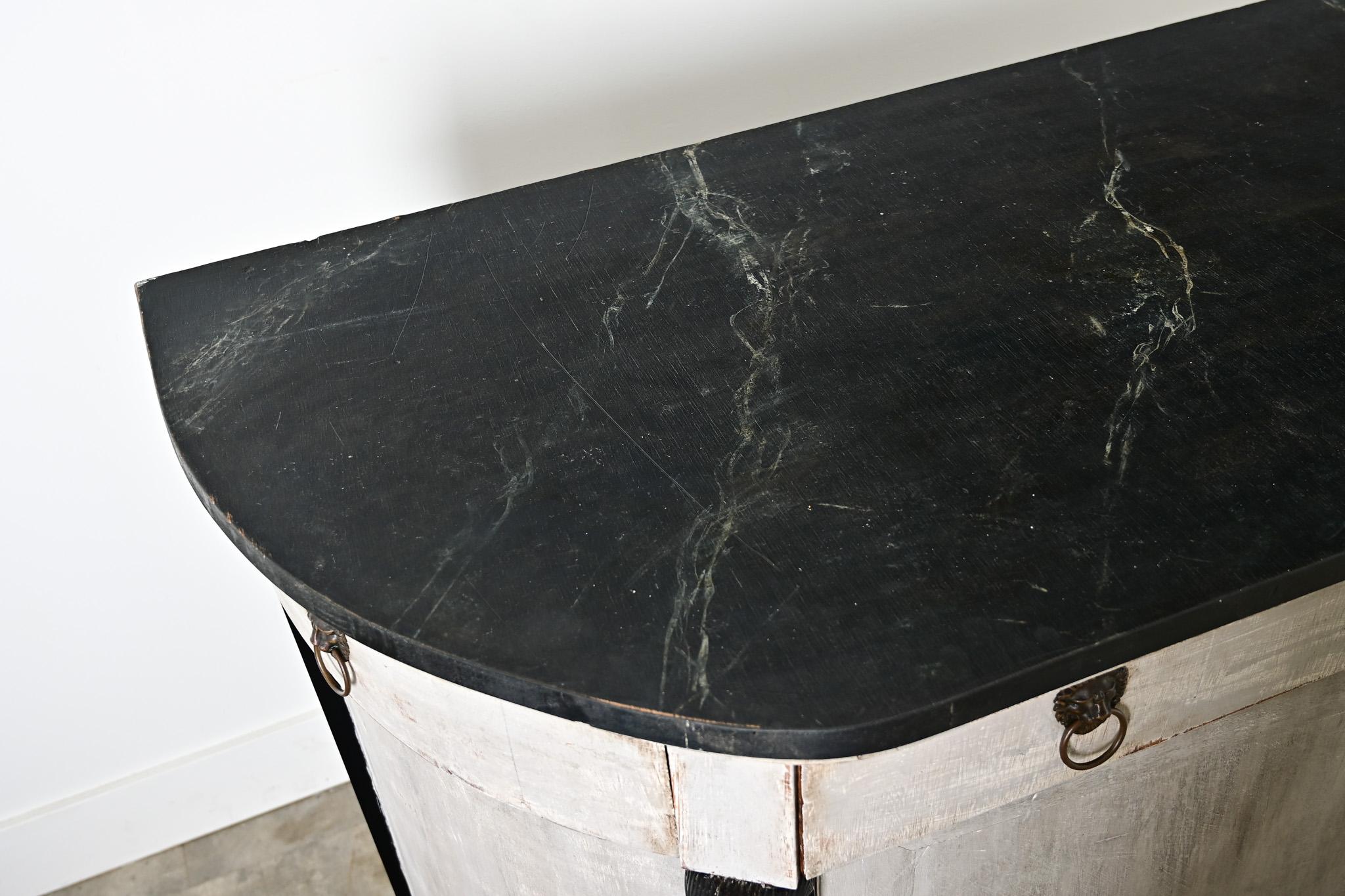 French 19th Century Empire Buffet in Recent Paint For Sale 3