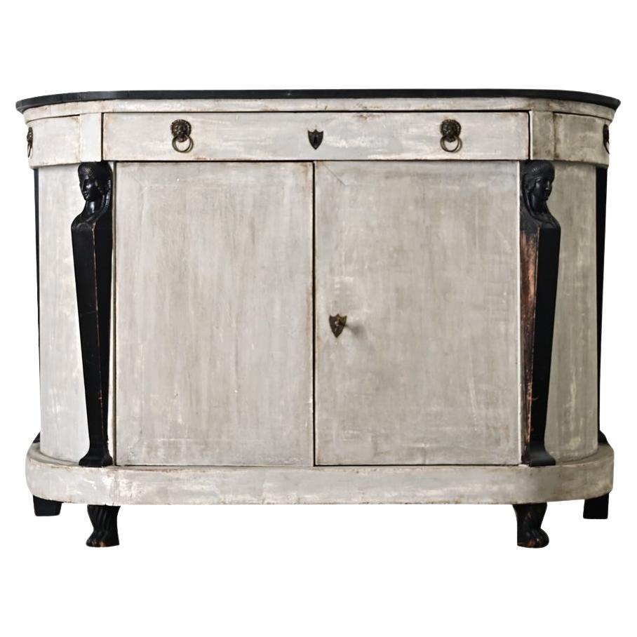 French 19th Century Empire Buffet in Recent Paint For Sale