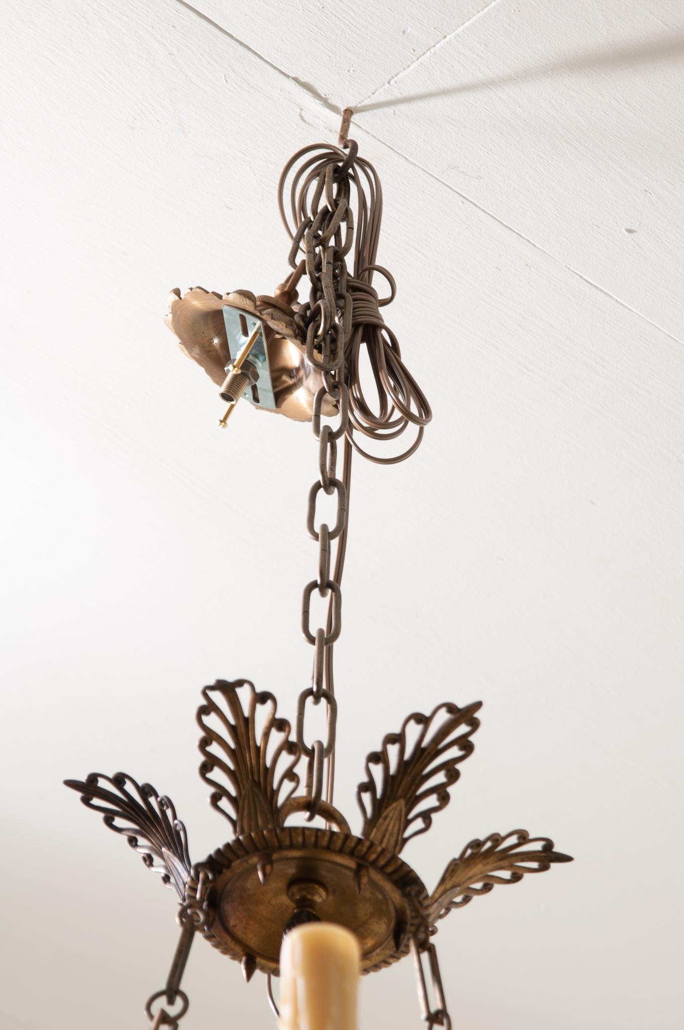 French 19th Century Empire Chandelier with Swans 8