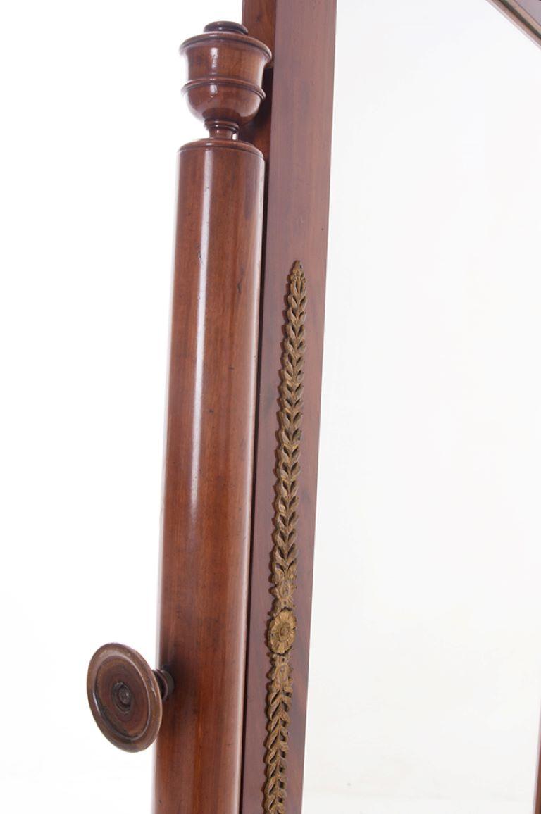 Sculpté à la main Miroir de Cheval Empire du 19ème siècle en vente