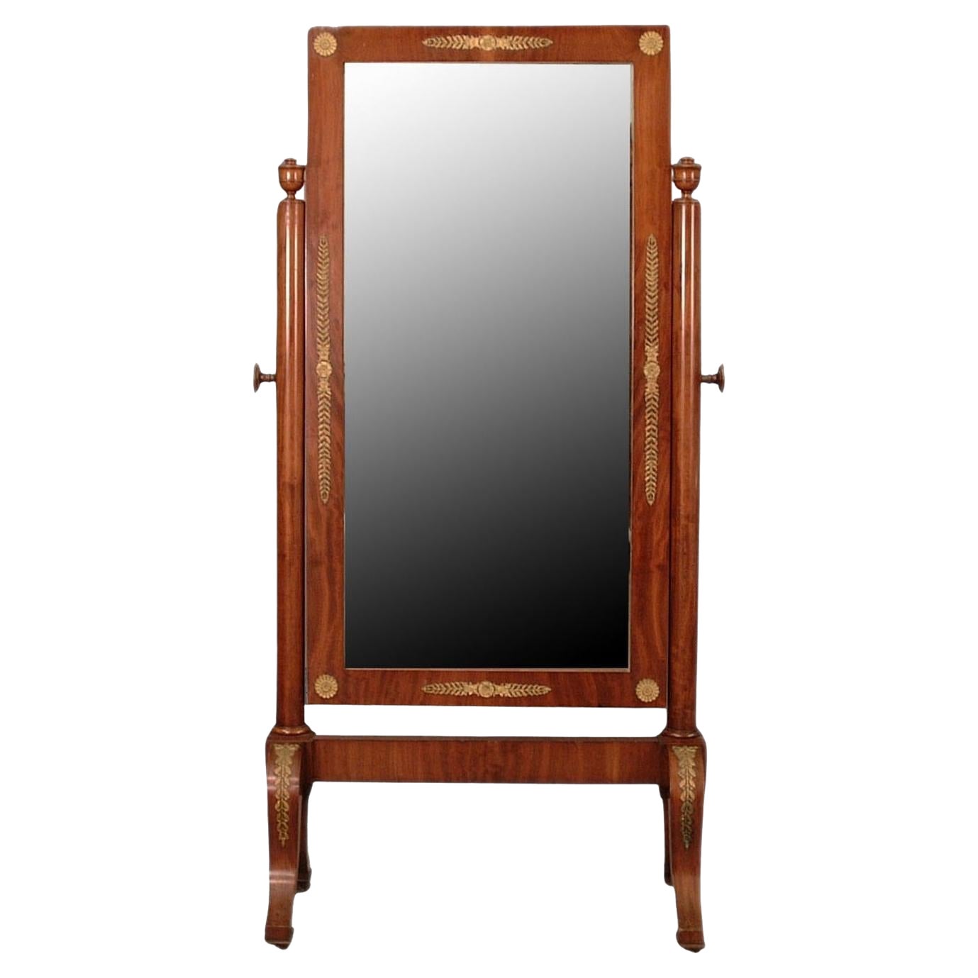 French 19th Century Empire Cheval Mirror