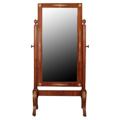 French 19th Century Empire Cheval Mirror