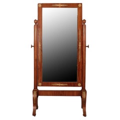 French 19th Century Empire Cheval Mirror