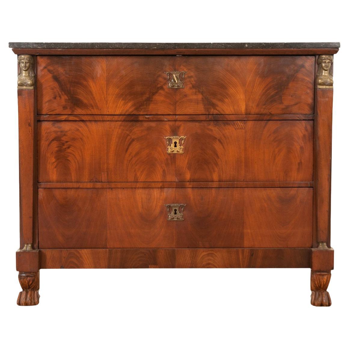 French, 19th Century Empire Commode