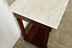 French 19th Century Empire Console with Marble Top