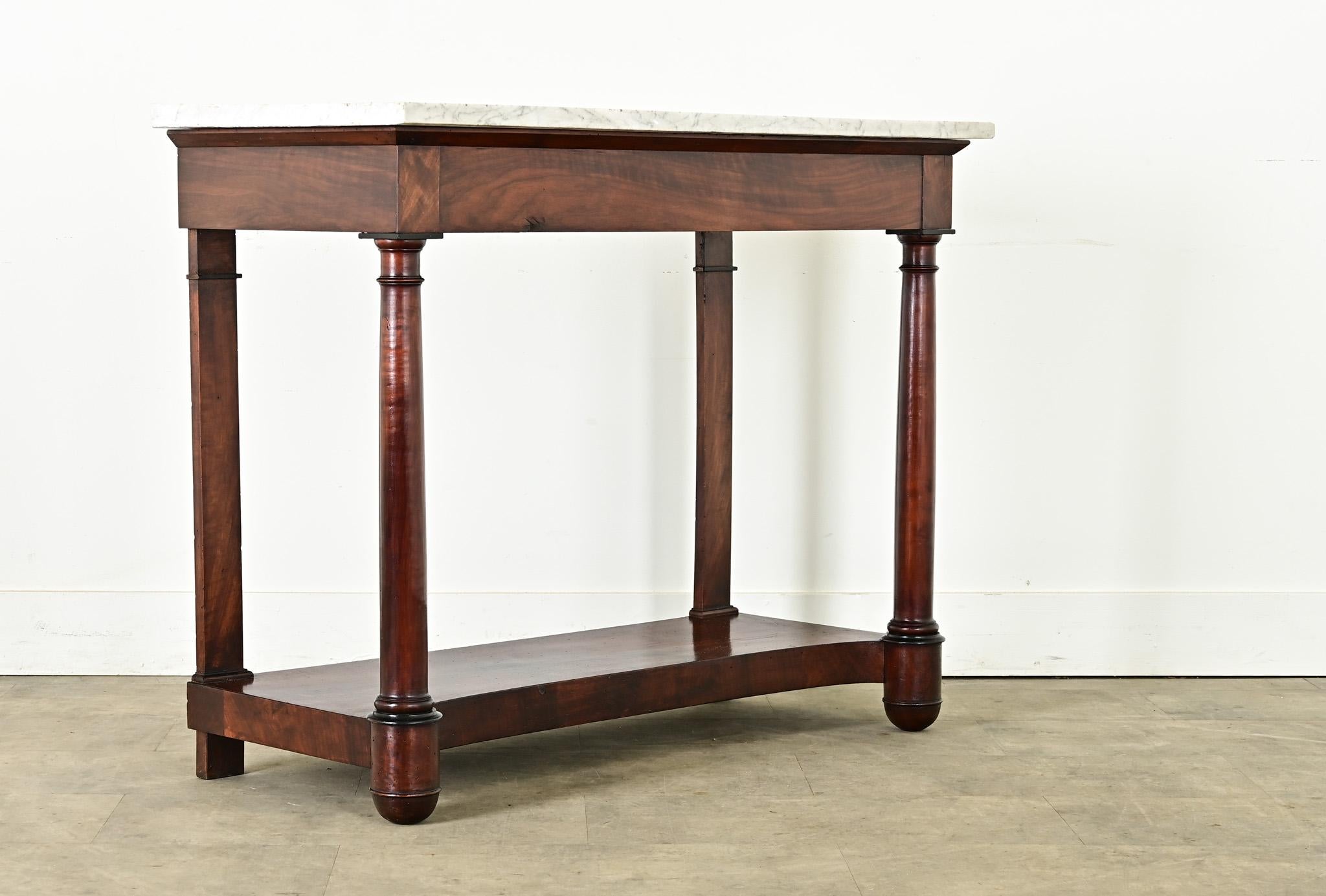 Altro Console Impero francese del XIX secolo con piano in marmo in vendita