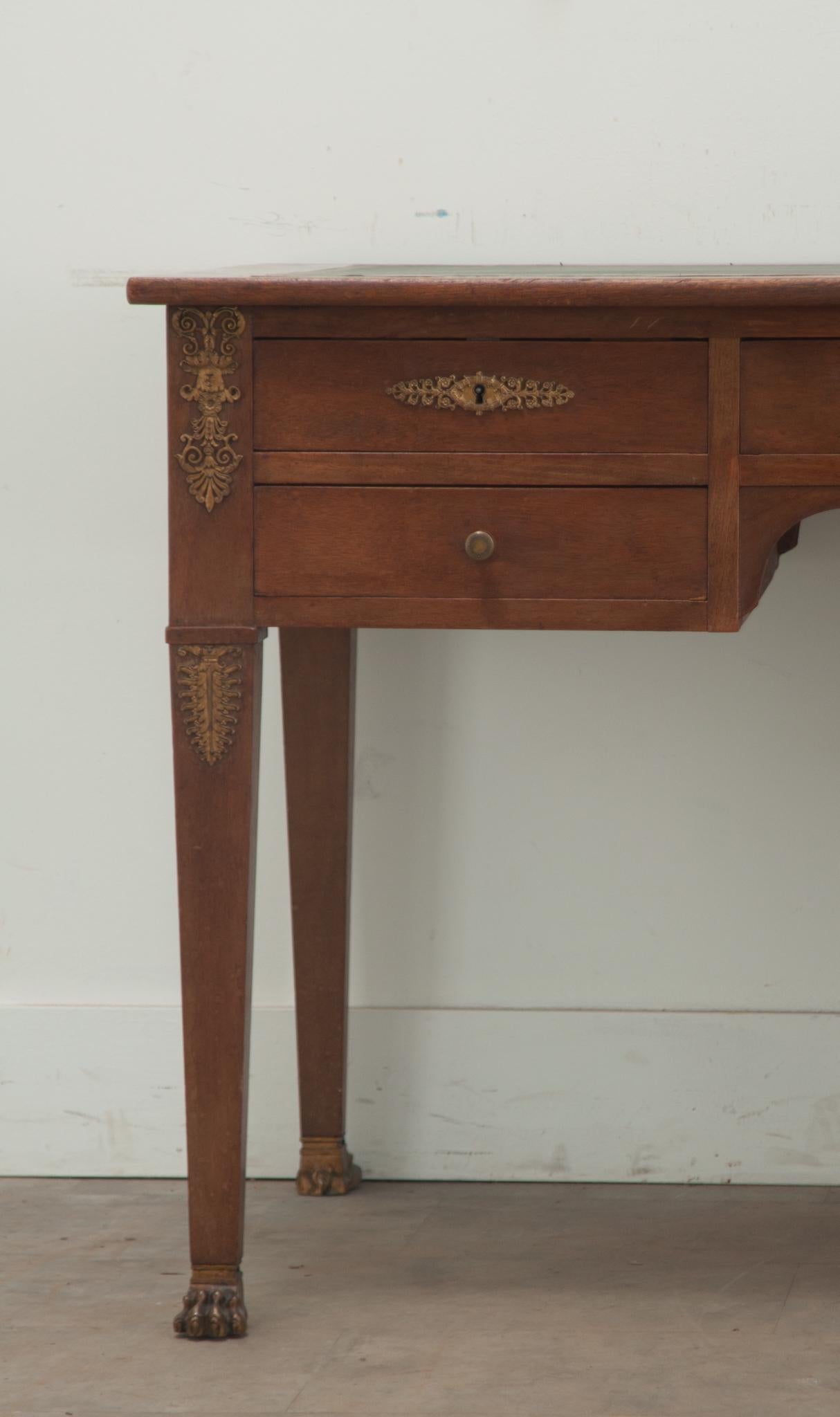 French 19th Century Empire Desk In Good Condition For Sale In Baton Rouge, LA