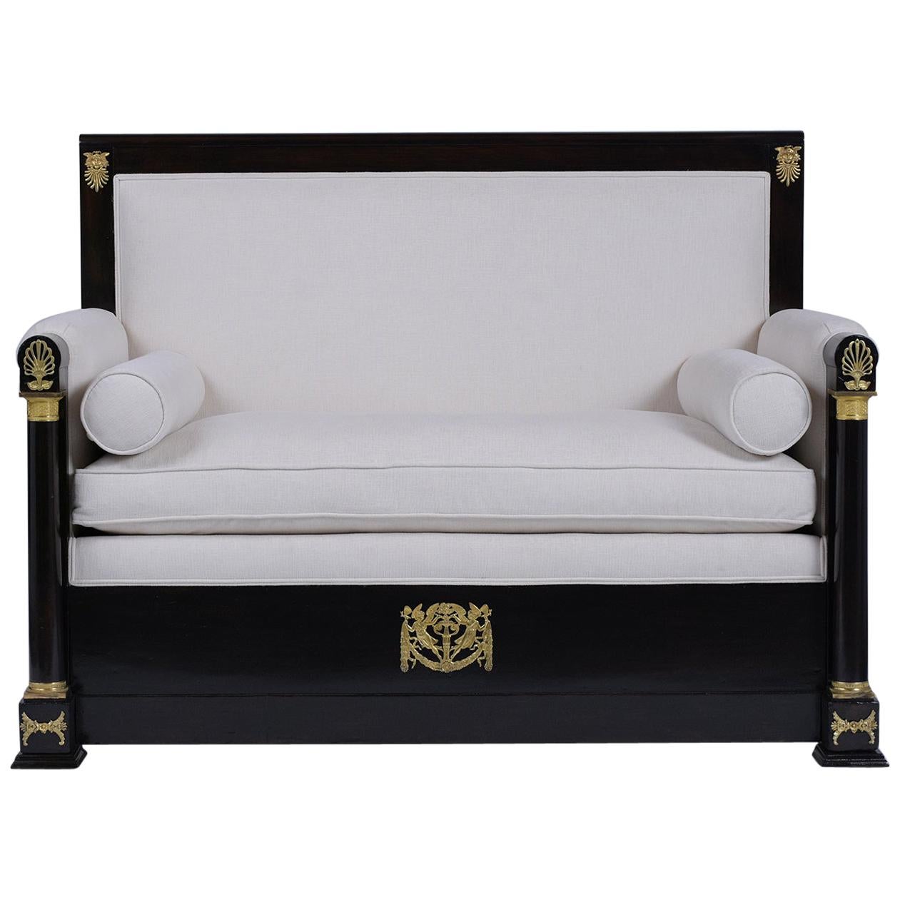 French 19th Century Empire Directoire Bench
