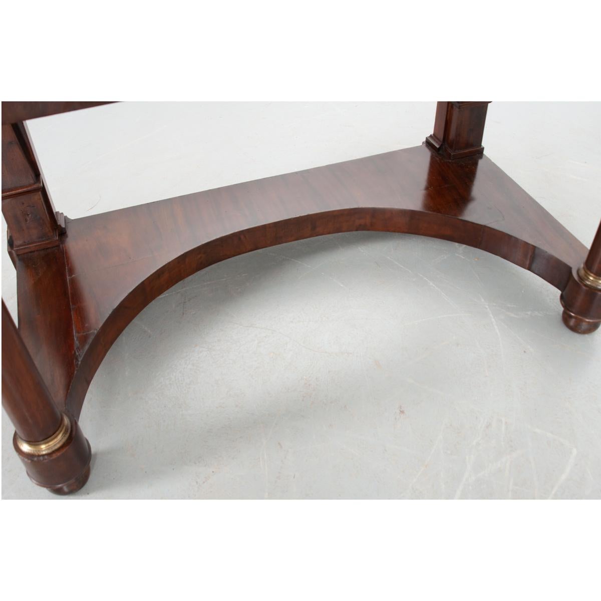 Carved French 19th Century Empire Dressing Table For Sale
