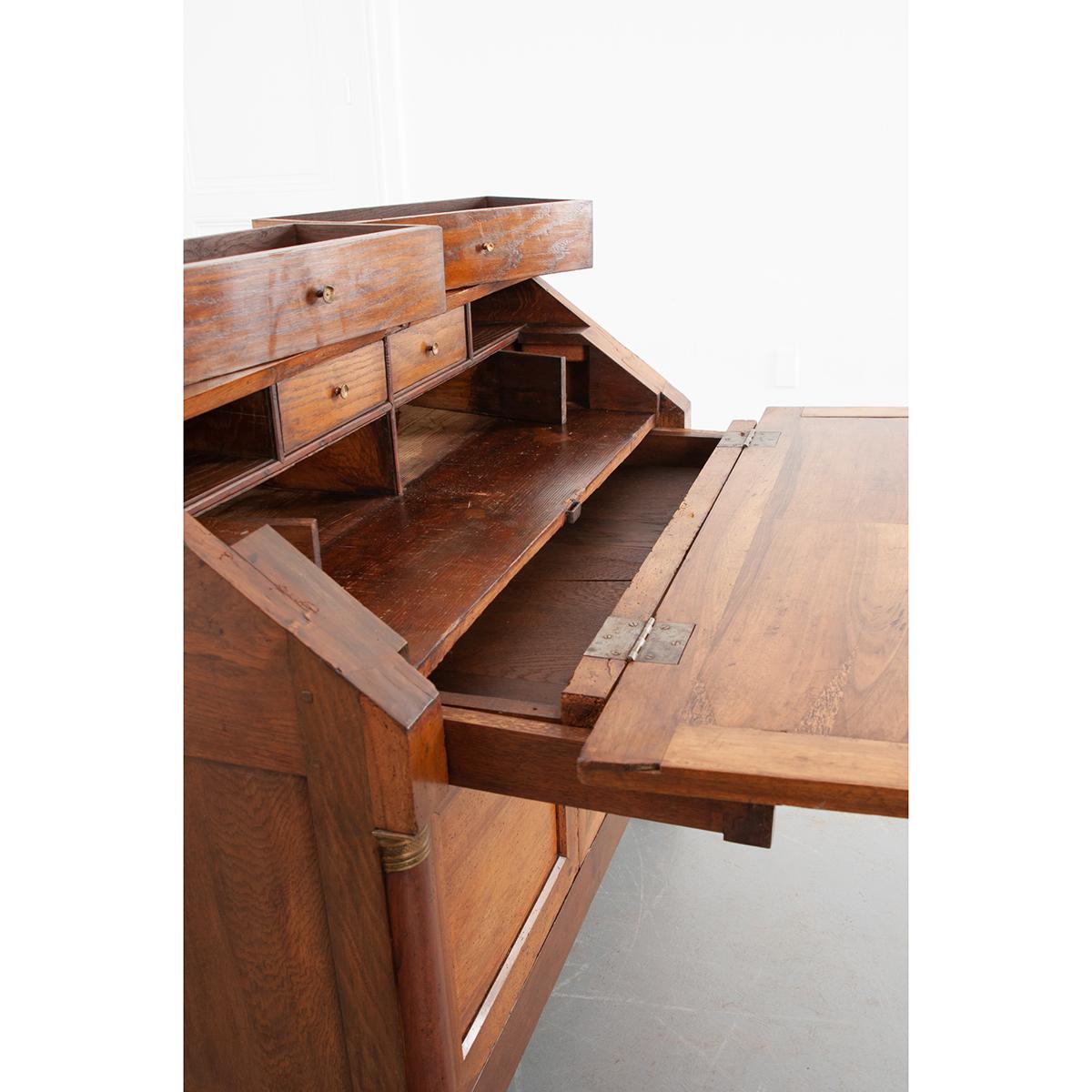 French 19th Century Empire Drop Front Desk 3