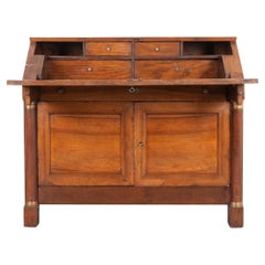 Antique French 19th Century Empire Drop Front Desk