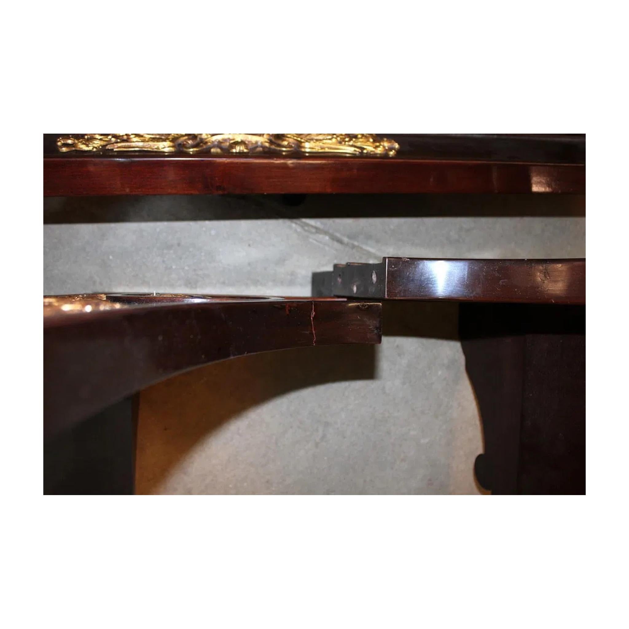 French 19th Century Empire Mahogany & Bronze Twin Size Daybed For Sale 5