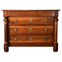 French 19th Century Empire Mahogany Commode